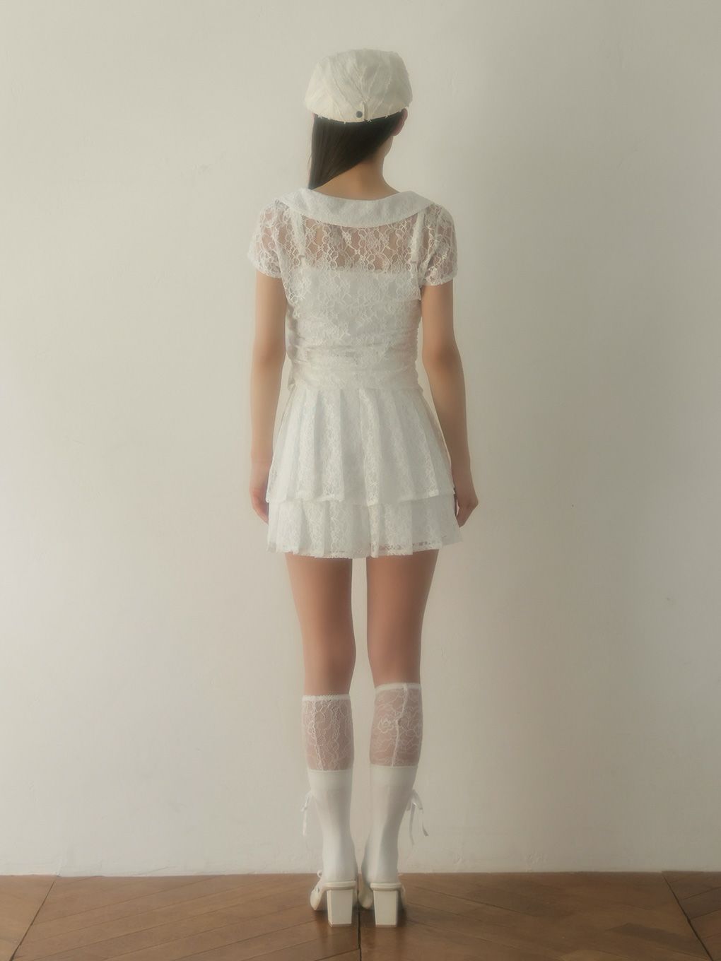 【BUBBLES】ティアードプリーツスカパン