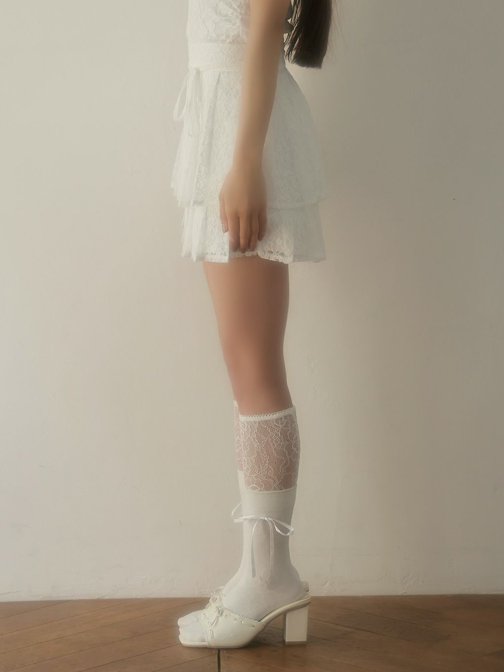 【BUBBLES】ティアードプリーツスカパン