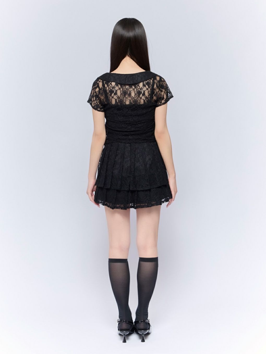 【BUBBLES】ティアードプリーツスカパン