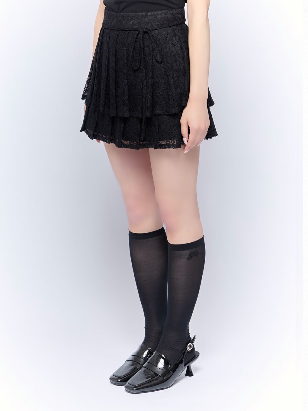 【BUBBLES】ティアードプリーツスカパン