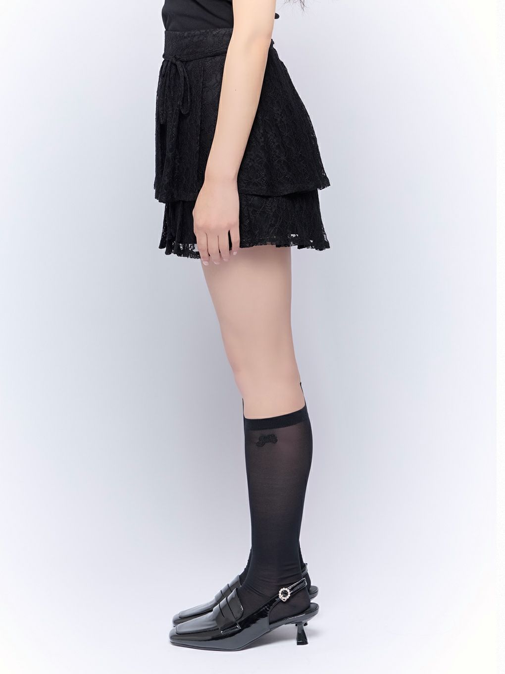 【BUBBLES】ティアードプリーツスカパン