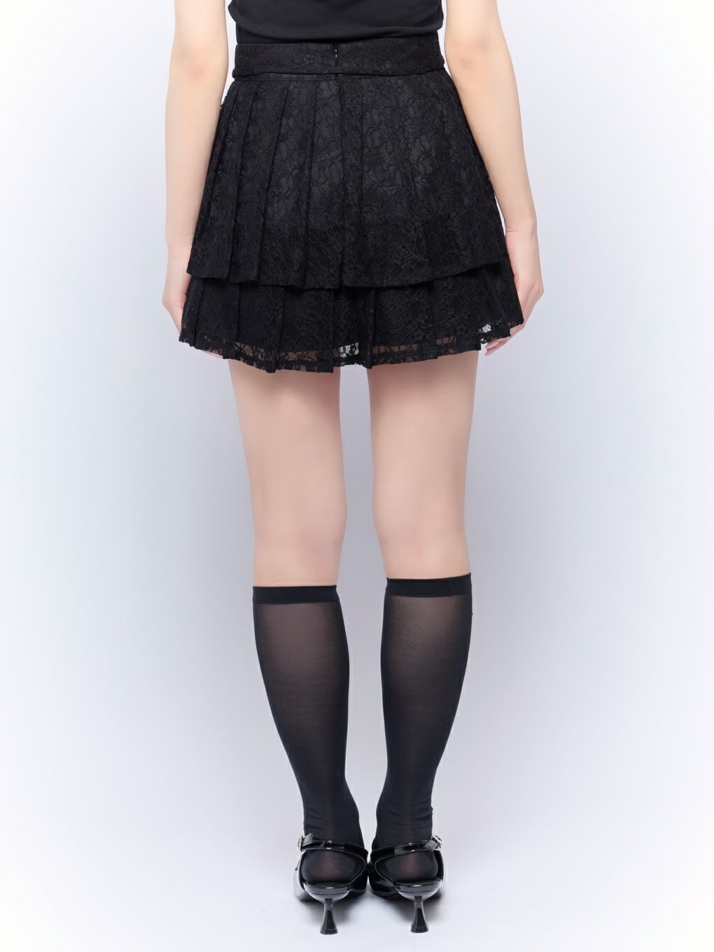 【BUBBLES】ティアードプリーツスカパン