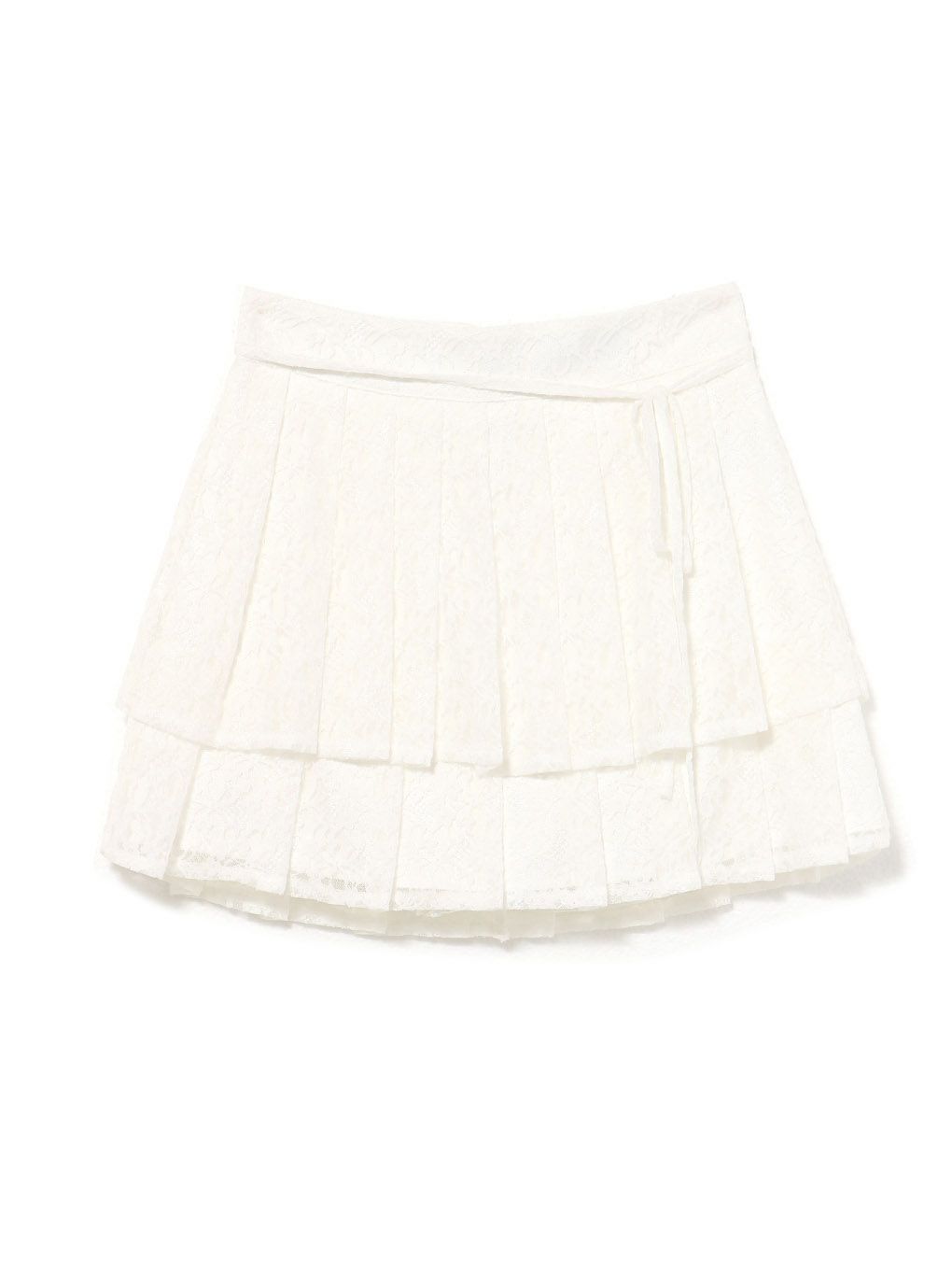 【BUBBLES】ティアードプリーツスカパン