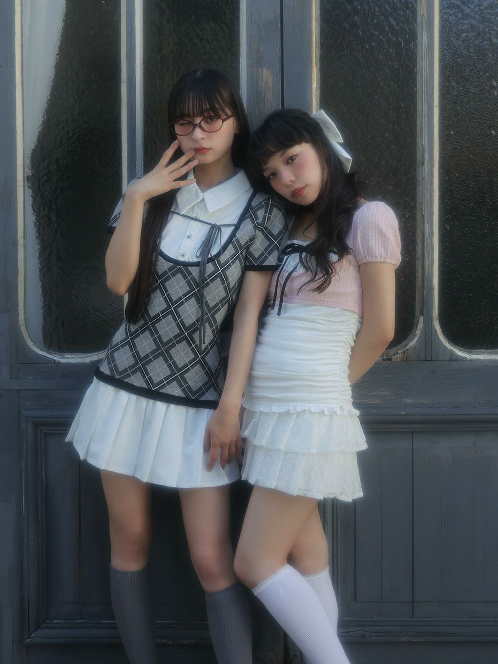 【BUBBLES】スクールガーリーリボンワンピース