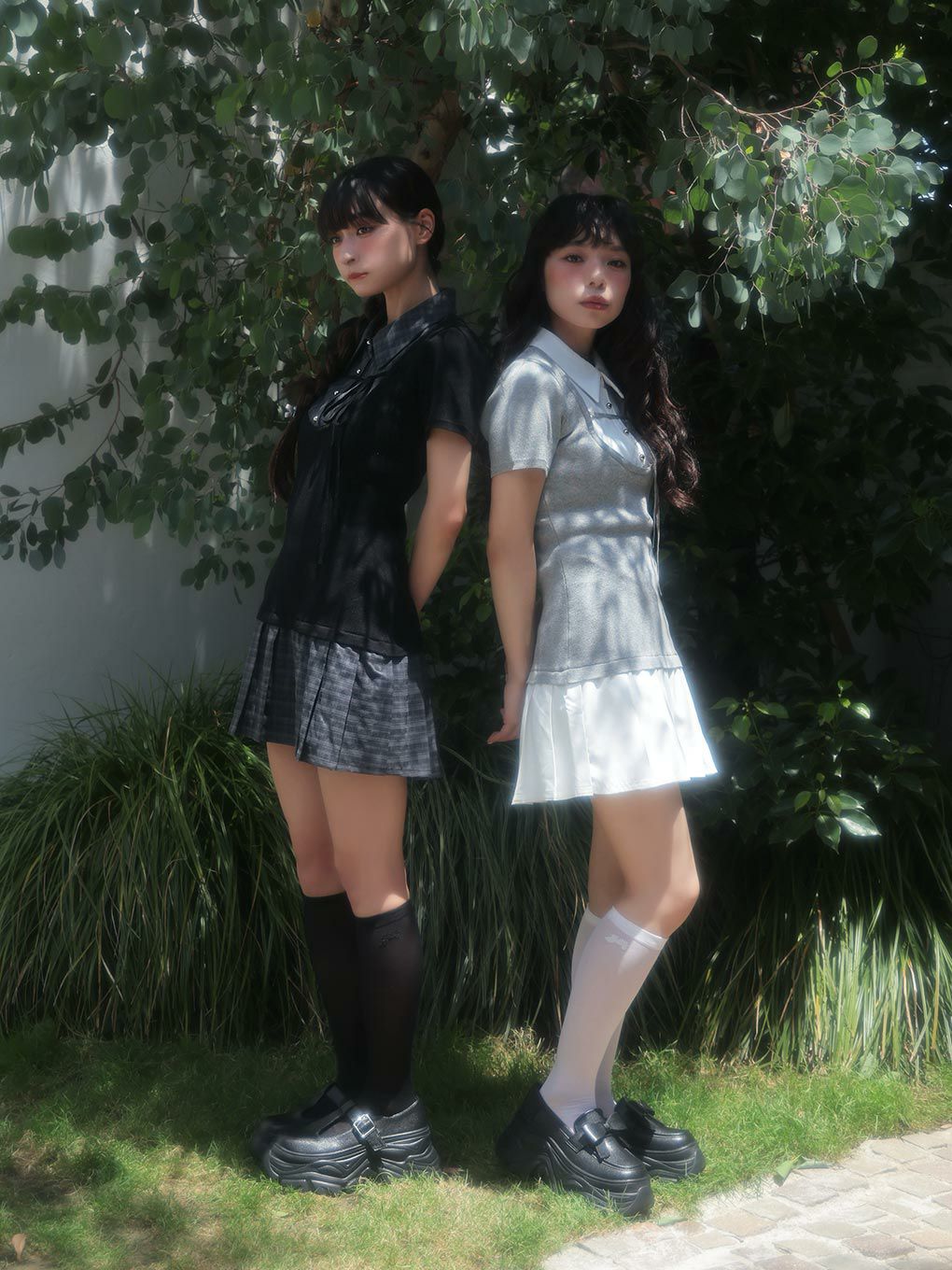 【BUBBLES】スクールガーリーリボンワンピース