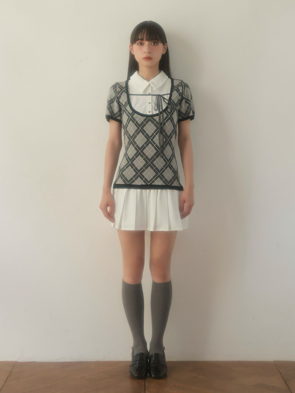 【BUBBLES】スクールガーリーリボンワンピース