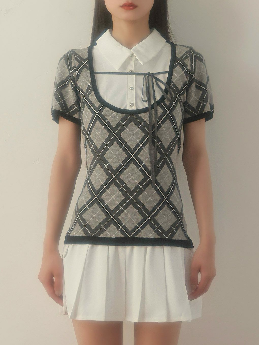 【BUBBLES】スクールガーリーリボンワンピース