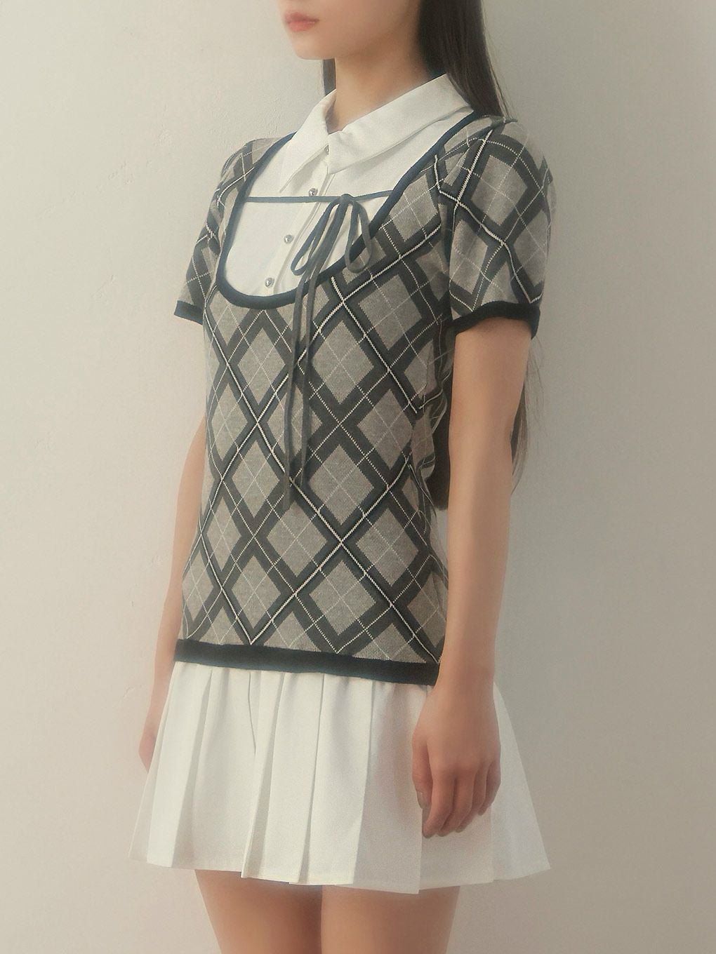 【BUBBLES】スクールガーリーリボンワンピース