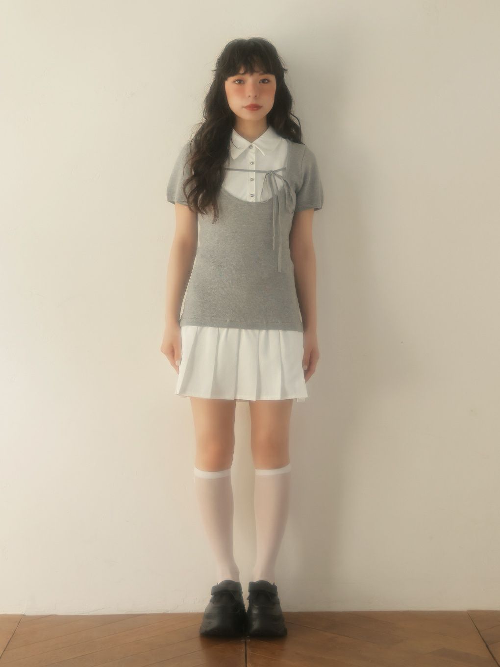 【BUBBLES】スクールガーリーリボンワンピース