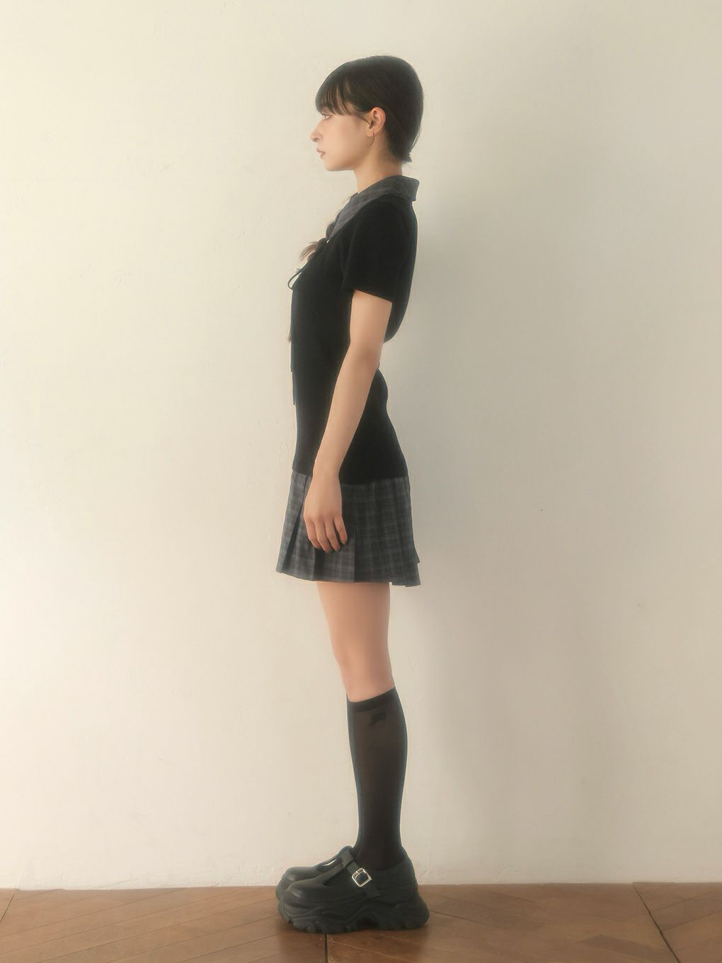 【BUBBLES】スクールガーリーリボンワンピース