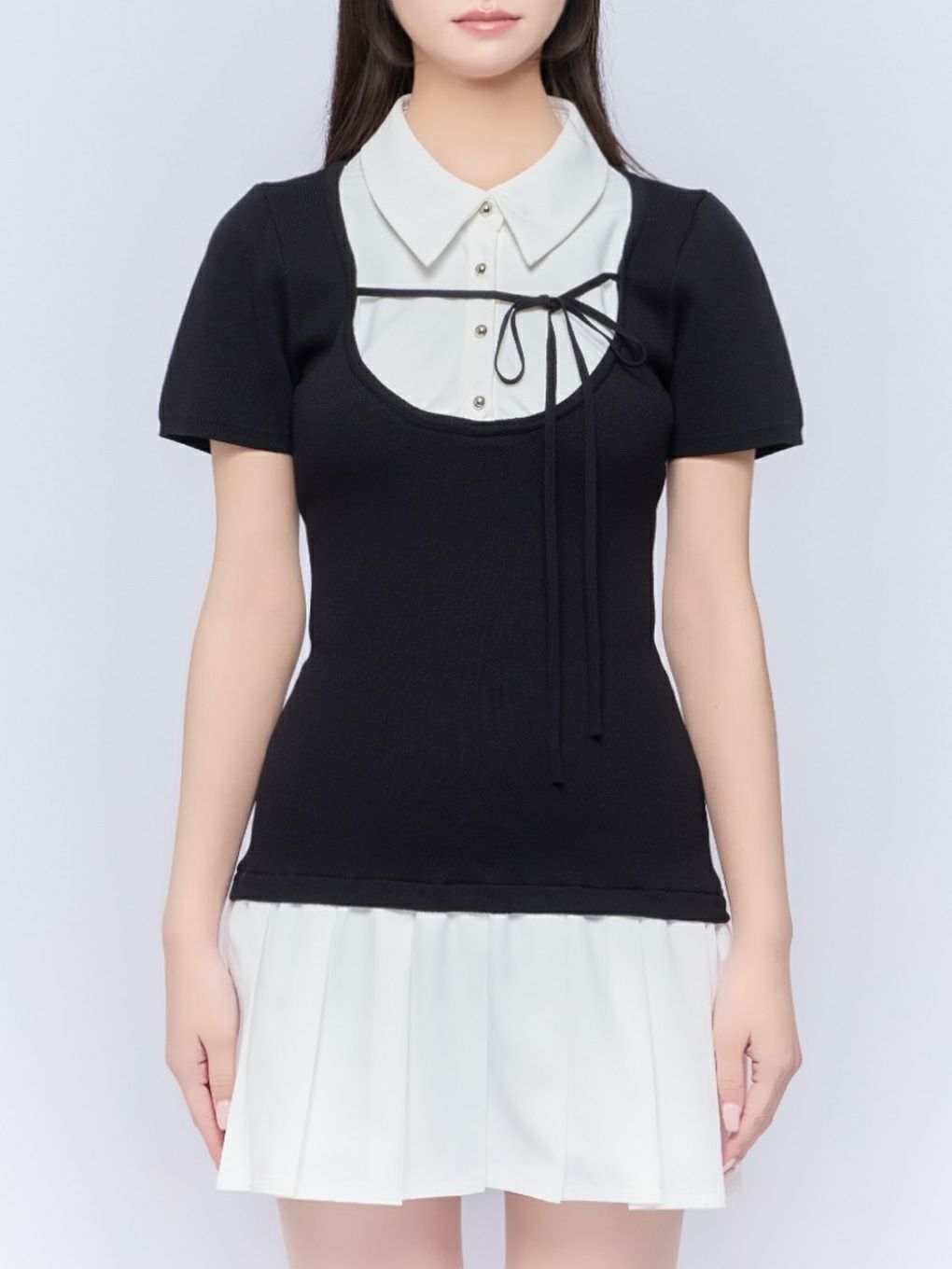 【BUBBLES】スクールガーリーリボンワンピース