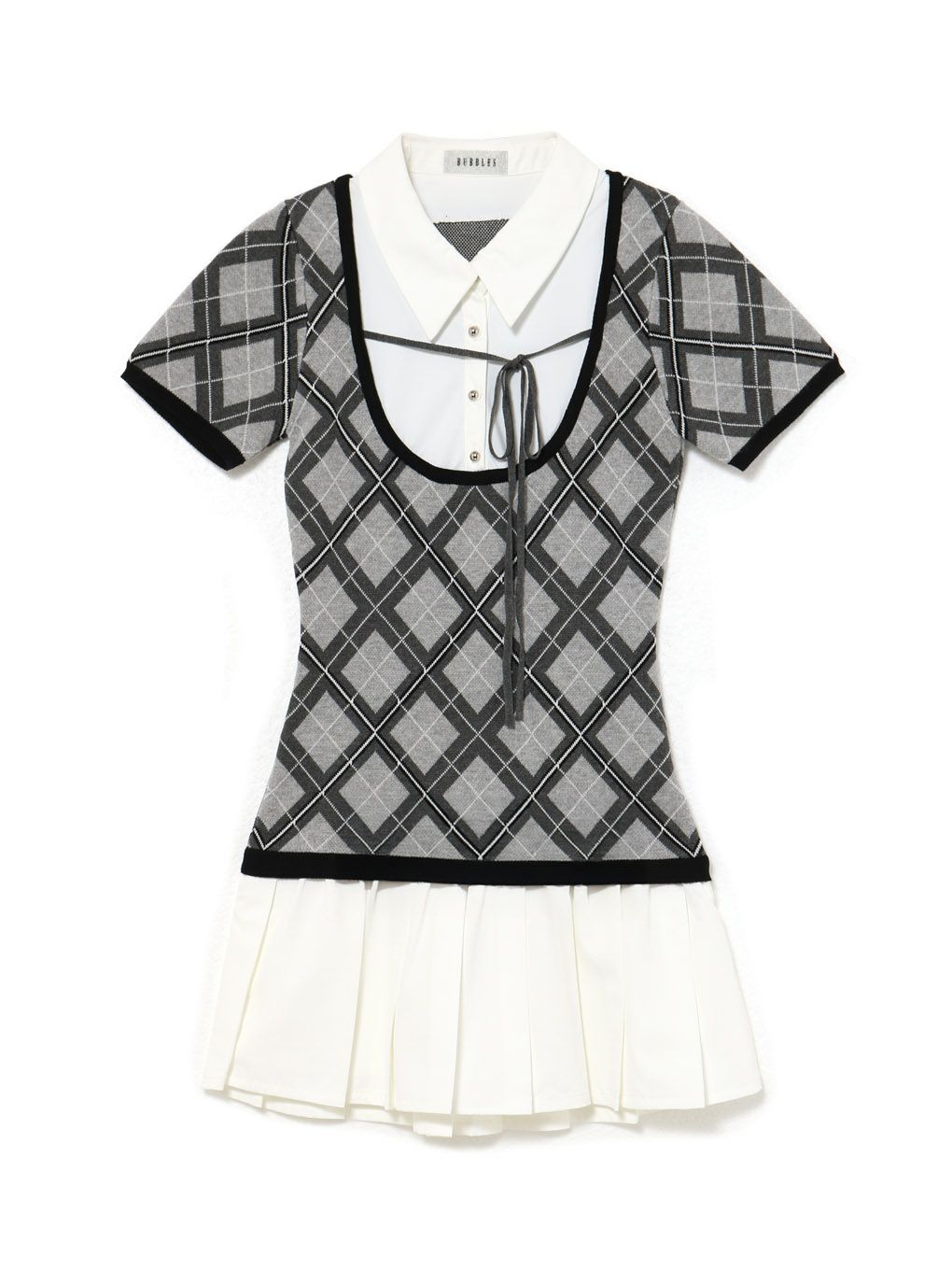 【BUBBLES】スクールガーリーリボンワンピース