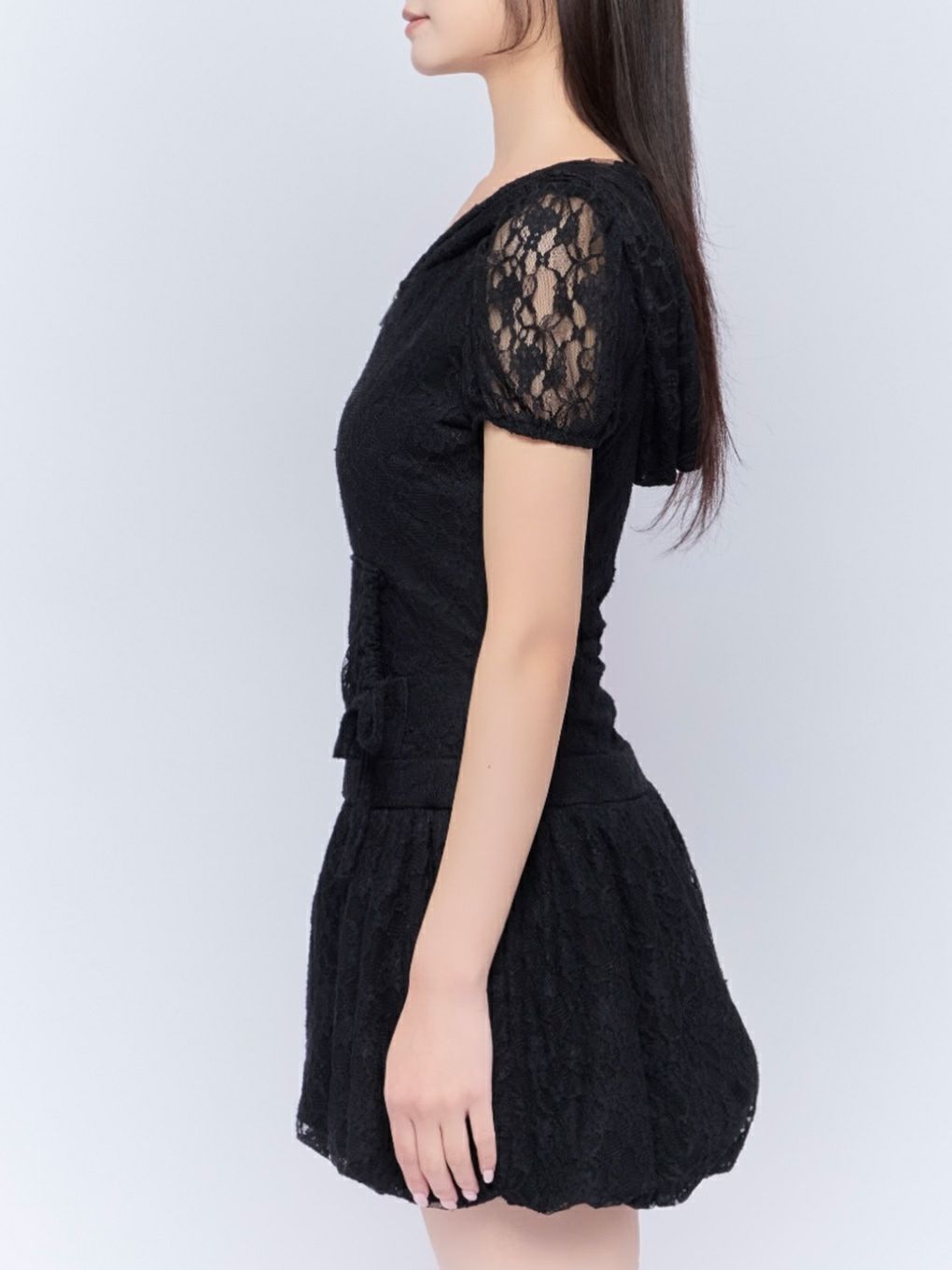 【BUBBLES】レースパーカーバルーンワンピース