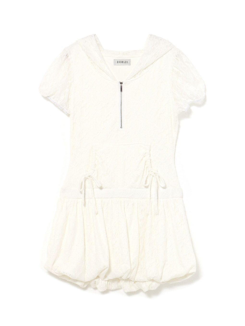 【BUBBLES】レースパーカーバルーンワンピース