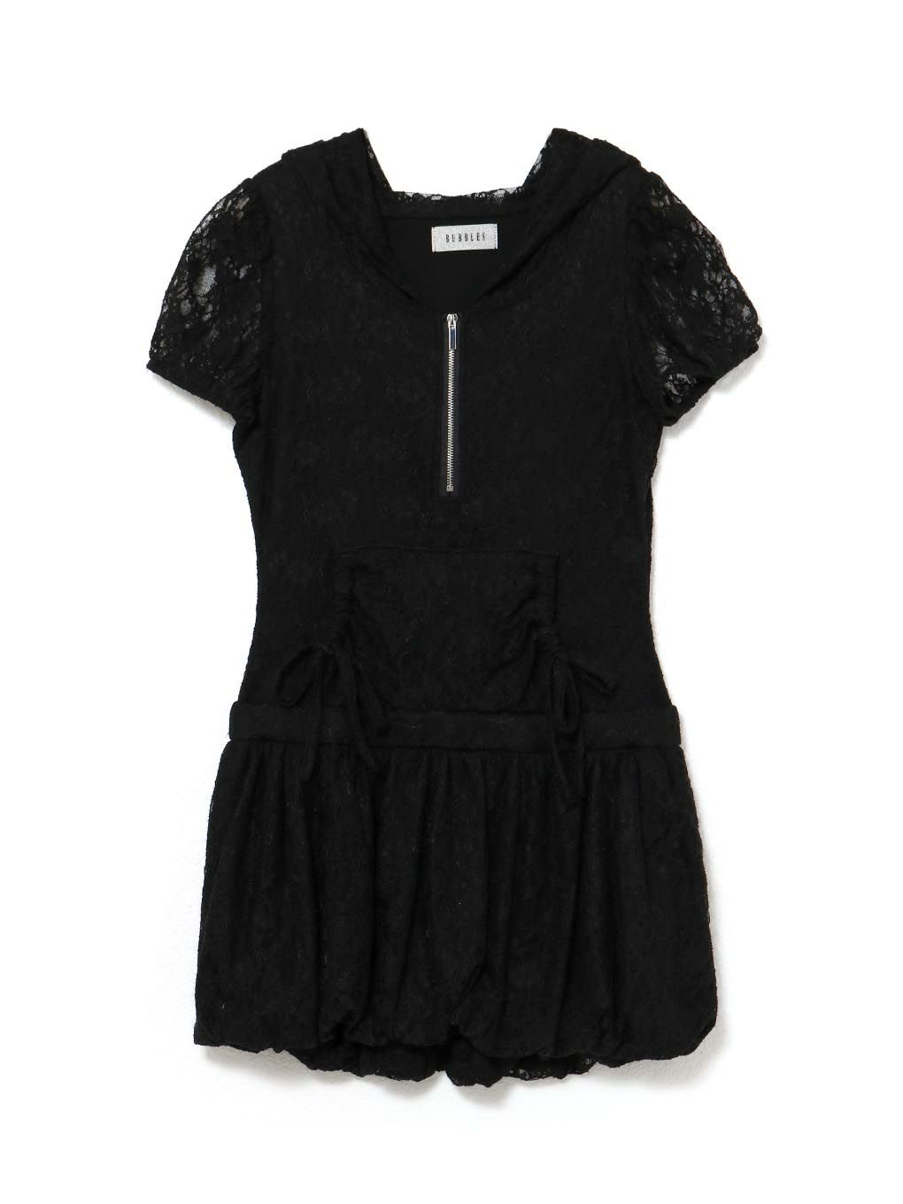 【BUBBLES】レースパーカーバルーンワンピース