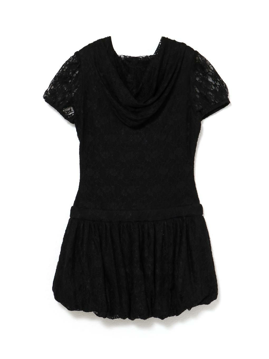 【BUBBLES】レースパーカーバルーンワンピース