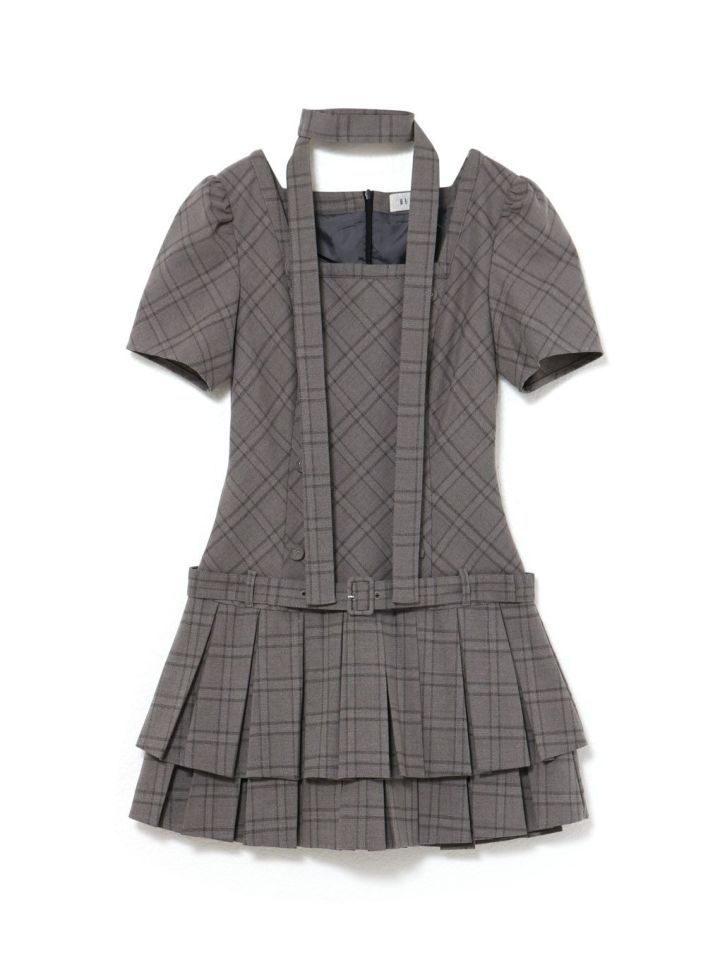 BUBBLES】スクエアプリーツワンピース | sparkling mall online store