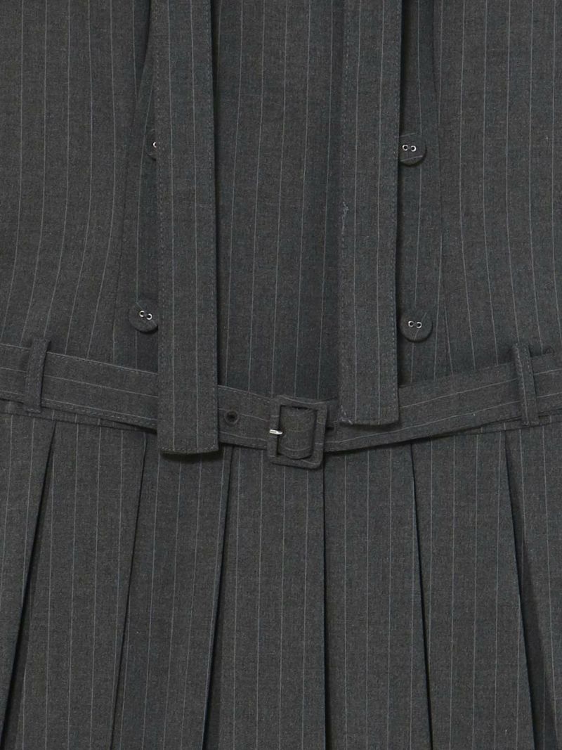 bubbles スクエアプリーツワンピース　ブラック　ミニワンピ bubbles スクエアプリーツワンピース ブラック ミニワンピ BUBBLES