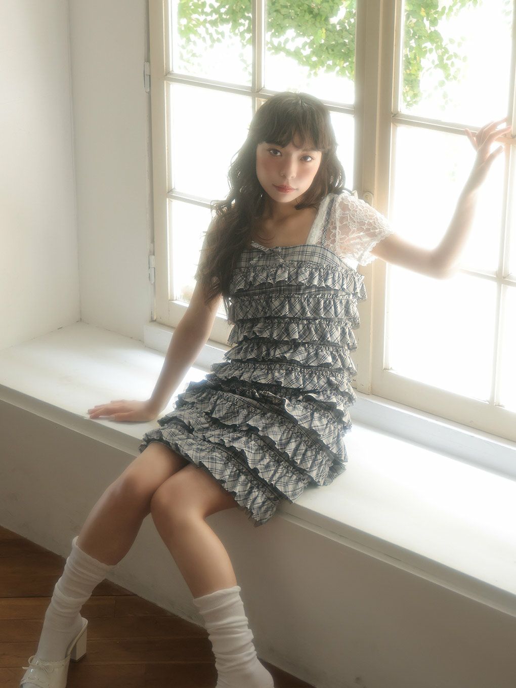 【BUBBLES】ミニフリルワンピース