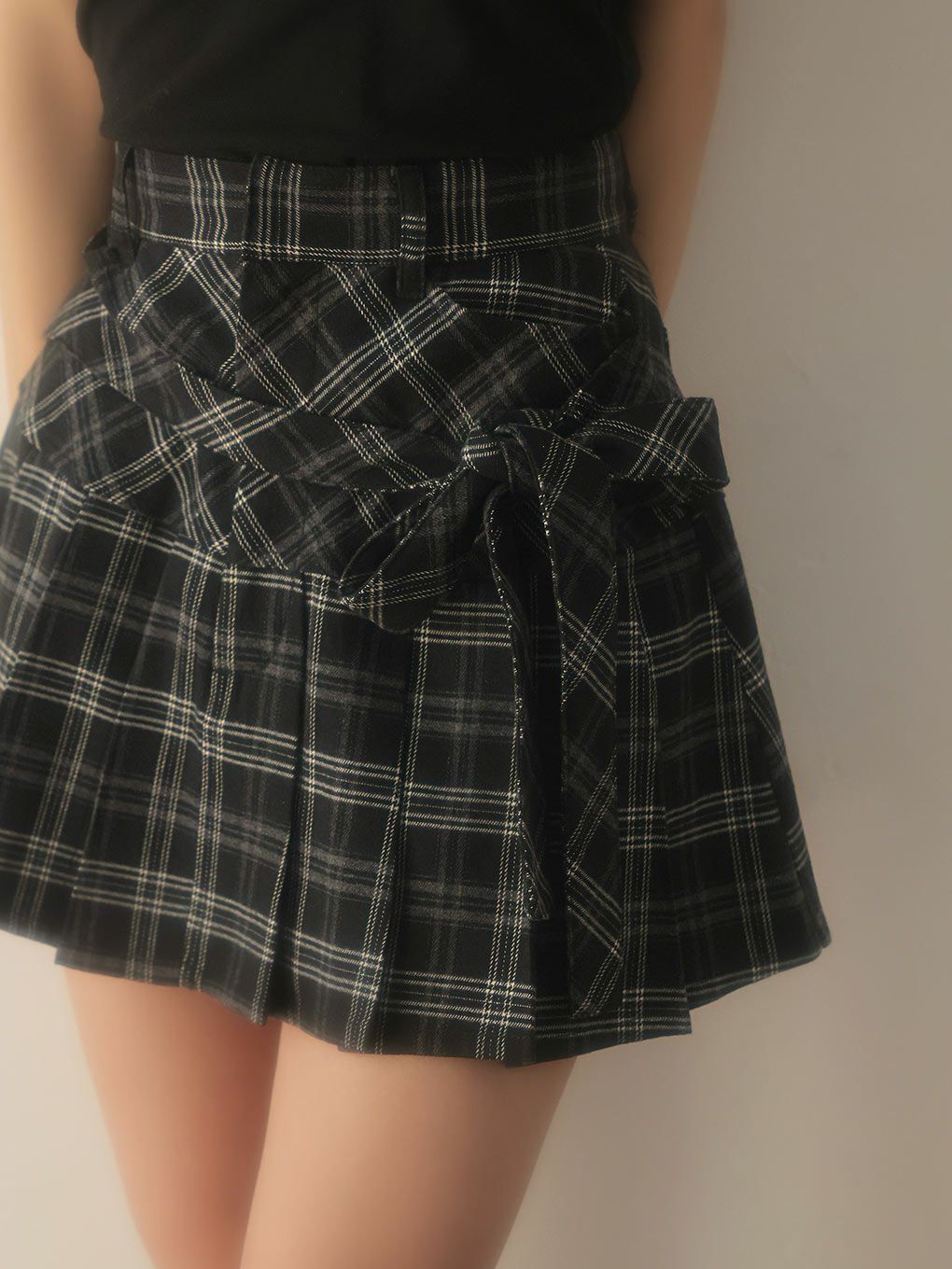 【BUBBLES】リボンプリーツスカパン