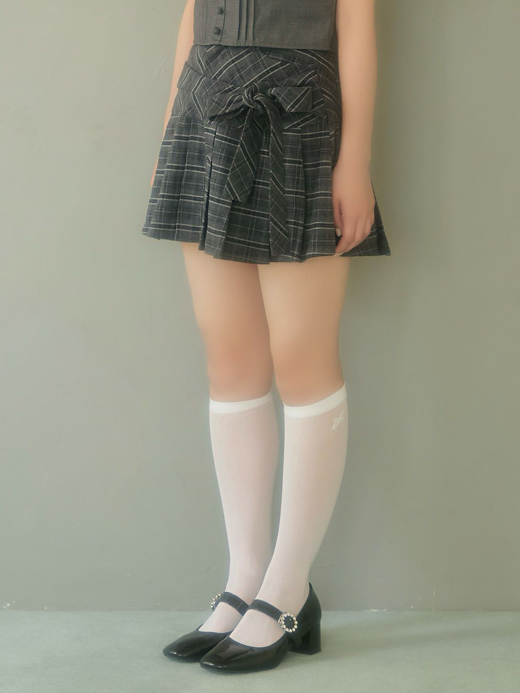 【BUBBLES】リボンプリーツスカパン