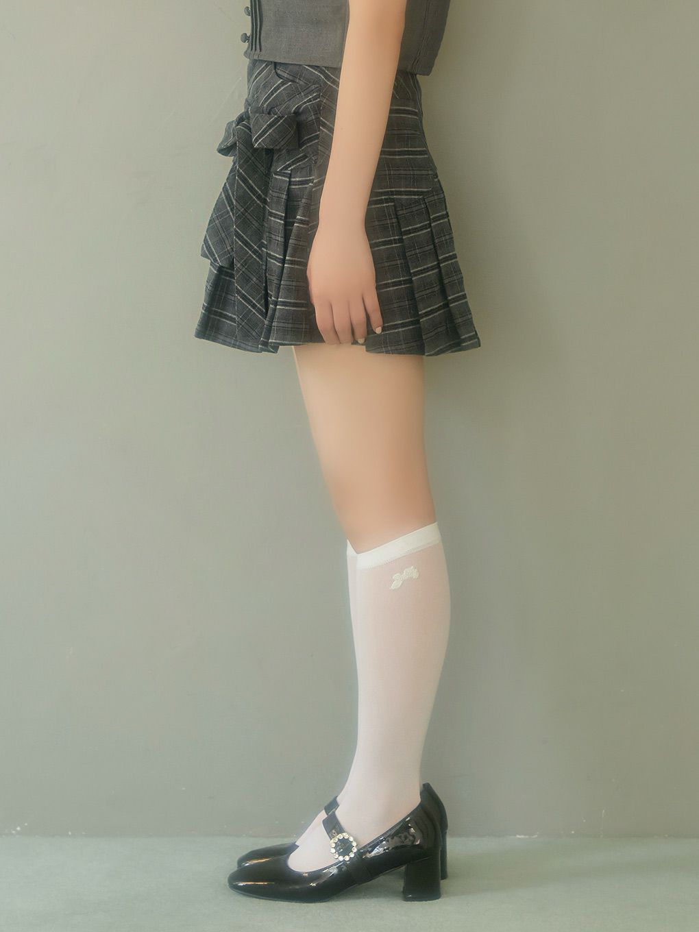 【BUBBLES】リボンプリーツスカパン