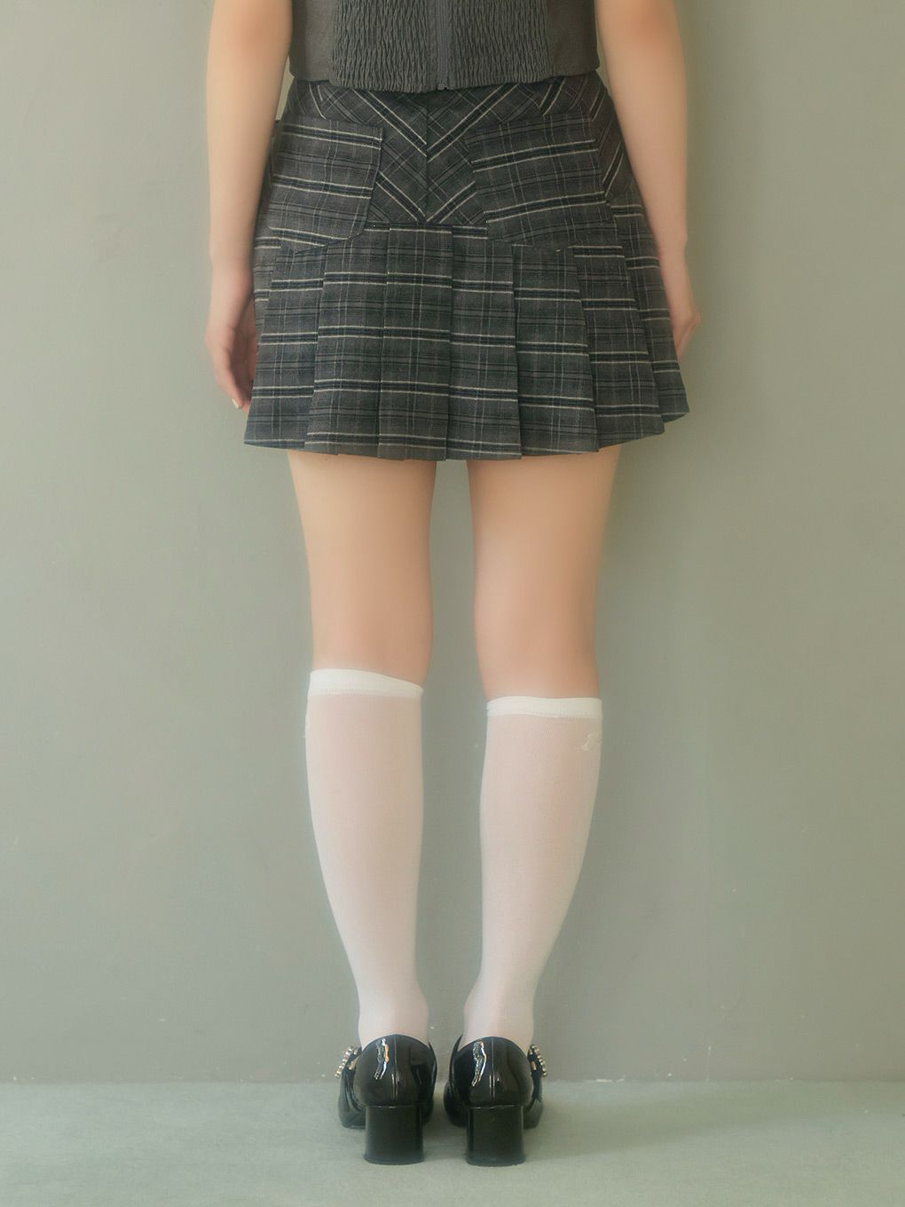 【BUBBLES】リボンプリーツスカパン