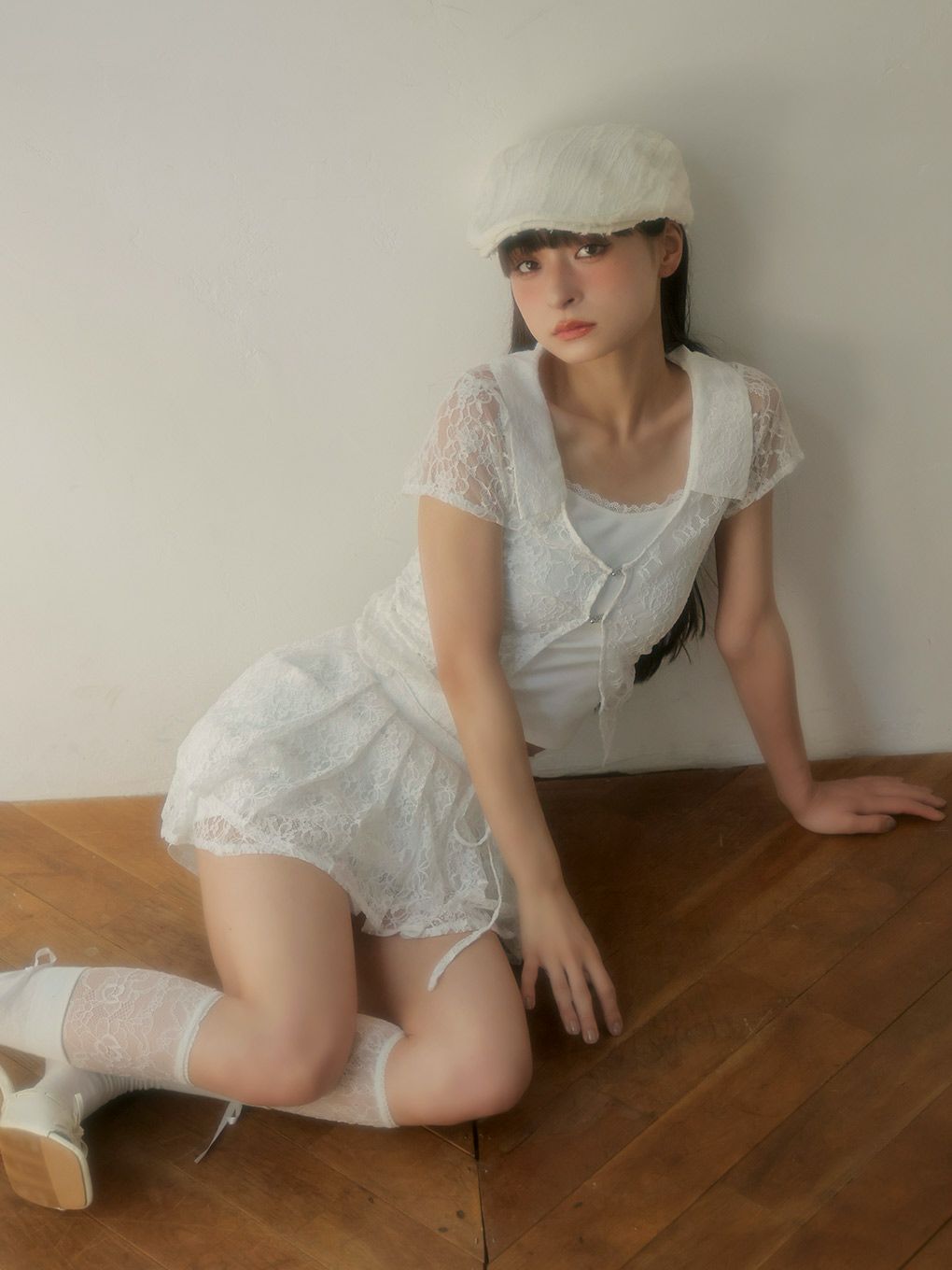 【BUBBLES】レースレイヤードトップス