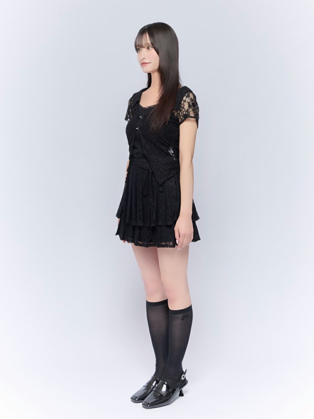 【BUBBLES】レースレイヤードトップス