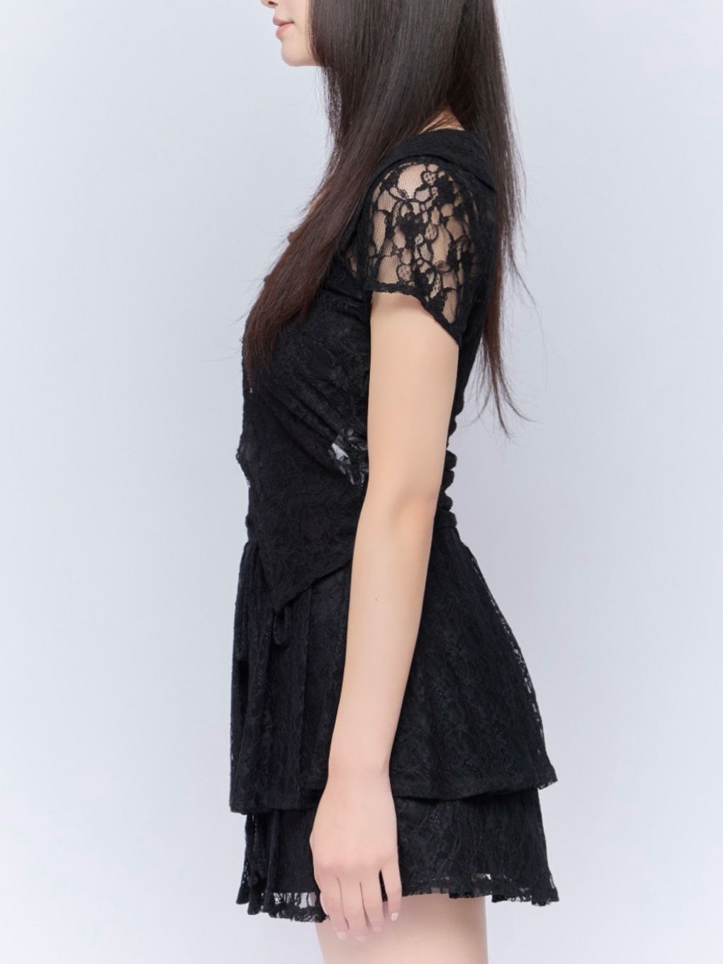 【BUBBLES】レースレイヤードトップス