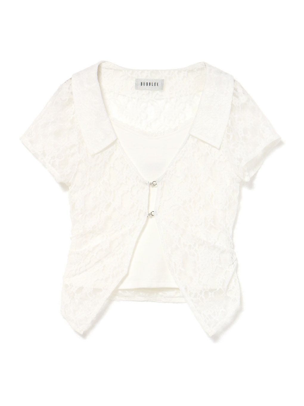 【BUBBLES】レースレイヤードトップス