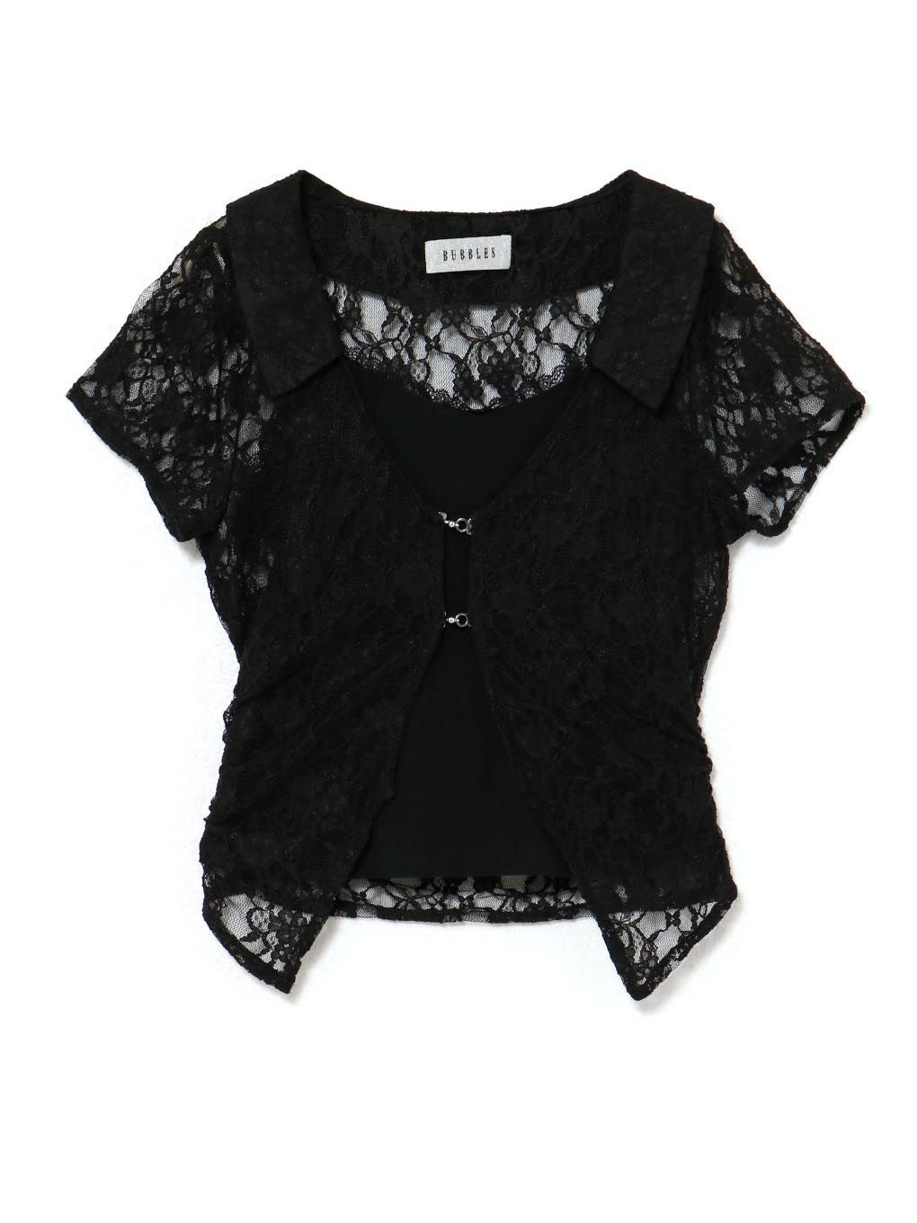 【BUBBLES】レースレイヤードトップス