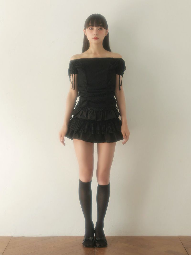bubbles レースフーディートップス グレー BUBBLES】レースフーディートップス | sparkling mall online store