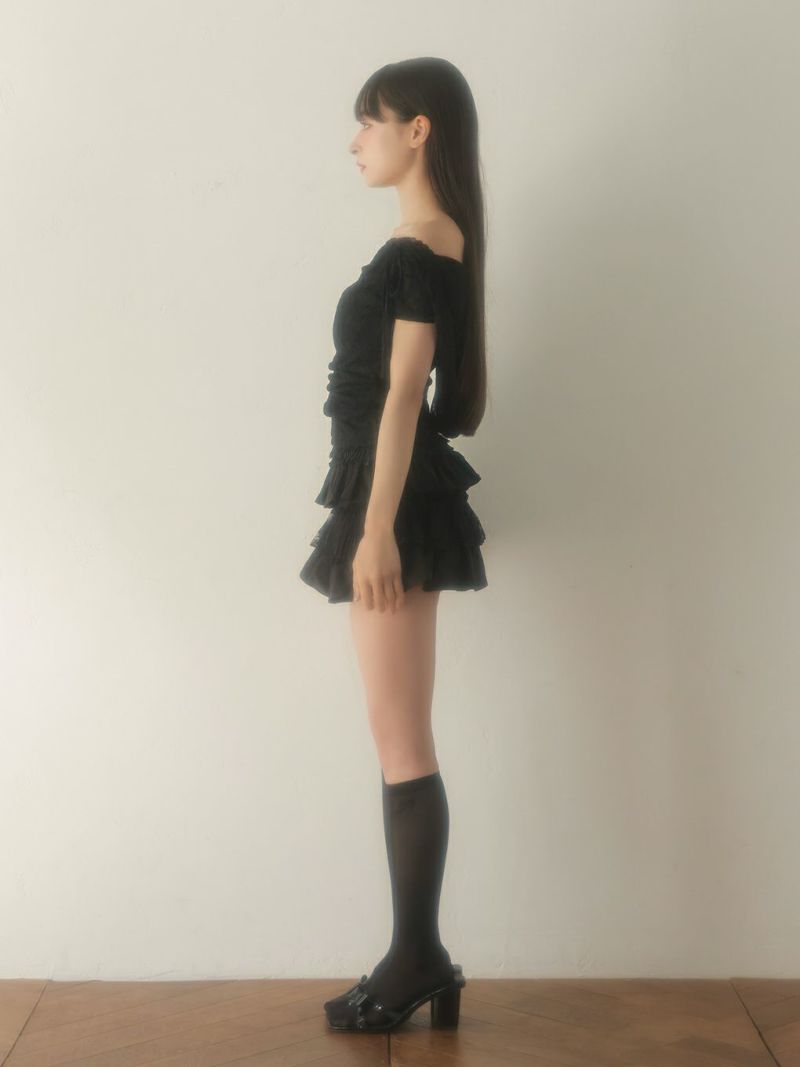 bubbles レースフーディートップス グレー BUBBLES】レースフーディートップス | sparkling mall online store