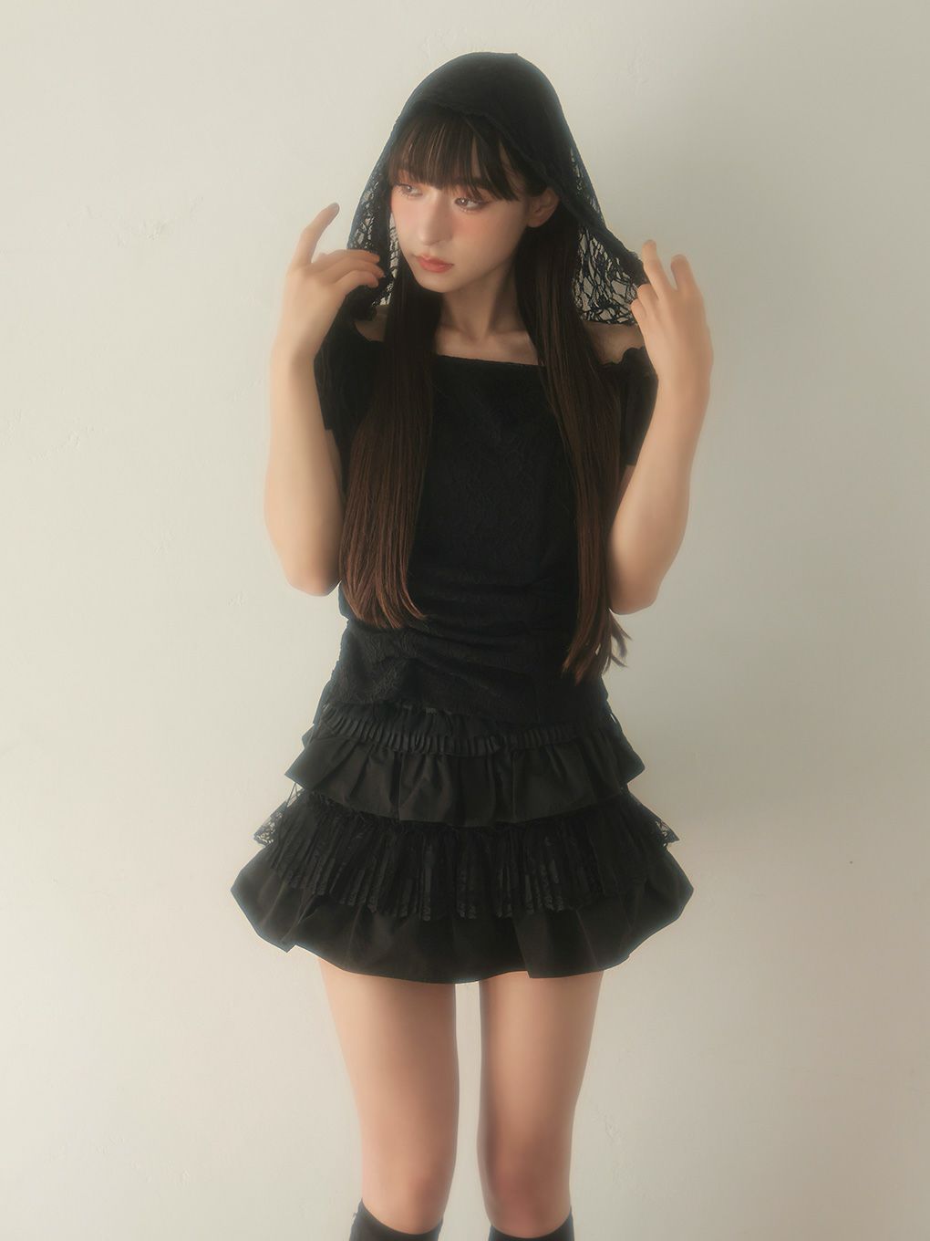 【BUBBLES】レースフーディートップス