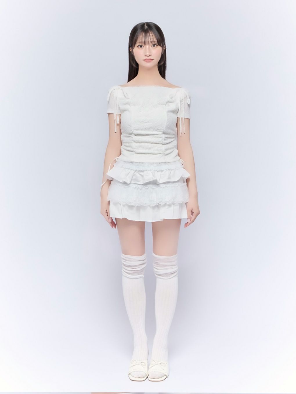 【BUBBLES】レースフーディートップス