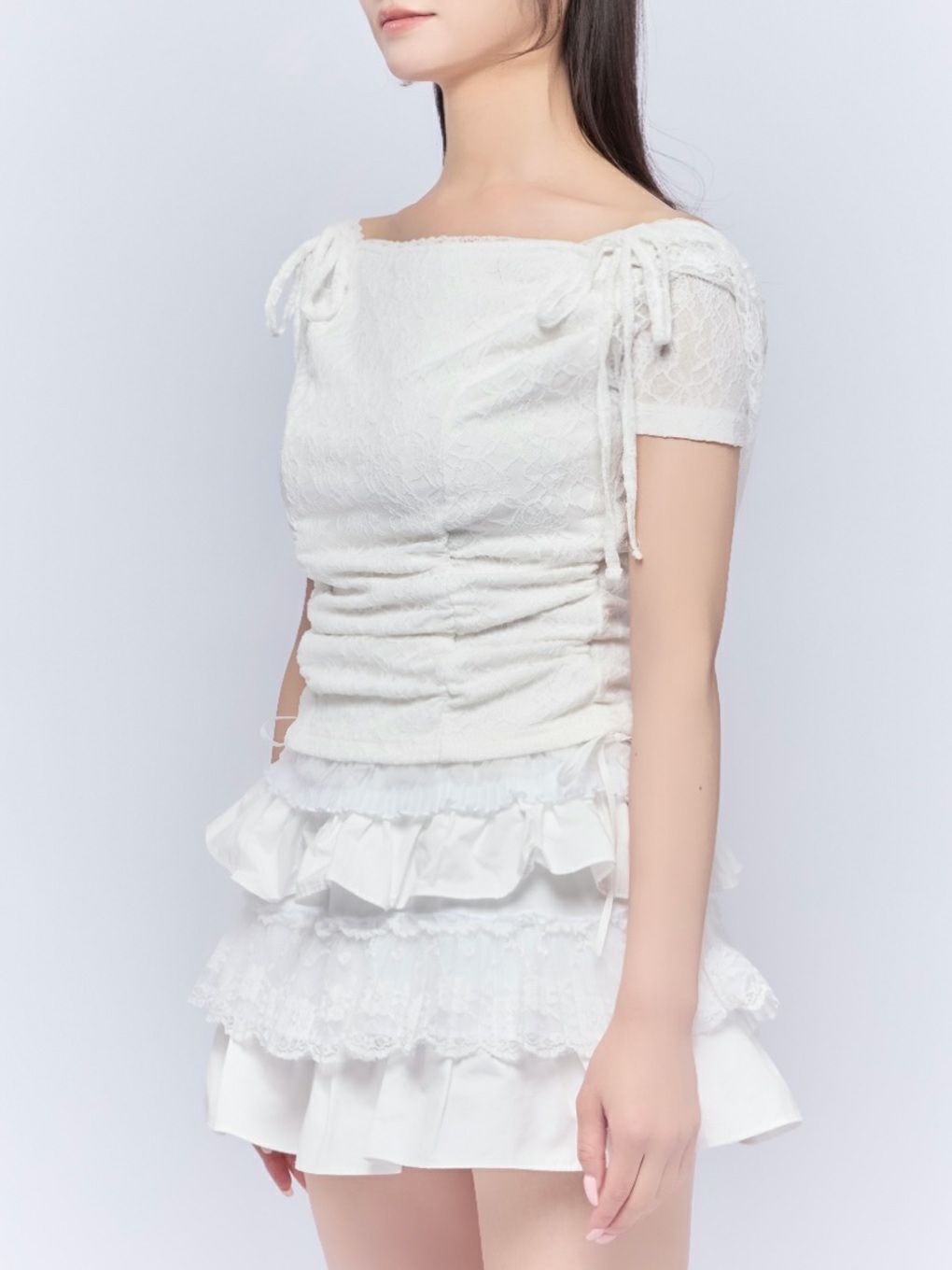 【BUBBLES】レースフーディートップス