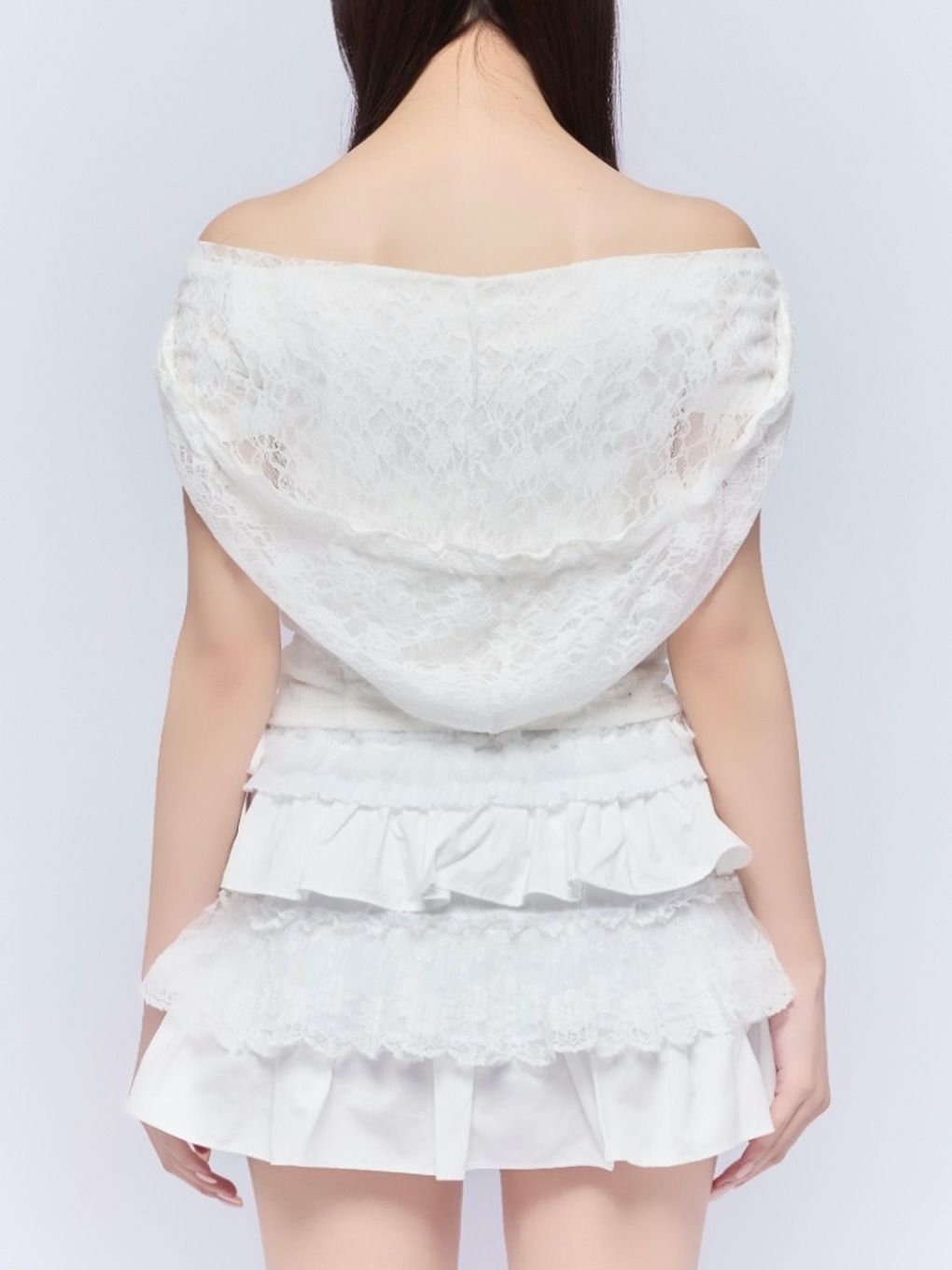 【BUBBLES】レースフーディートップス