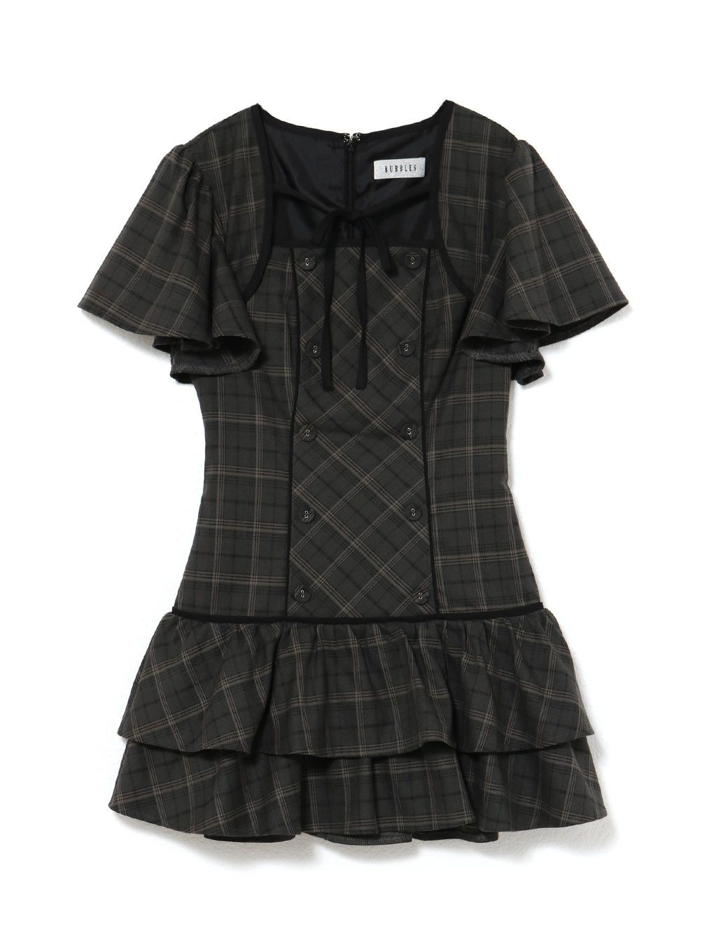 【BUBBLES】フレアティアードワンピース
