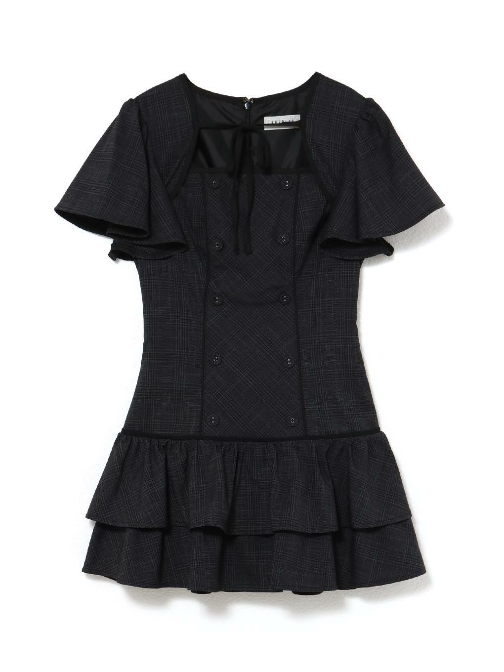 【BUBBLES】フレアティアードワンピース