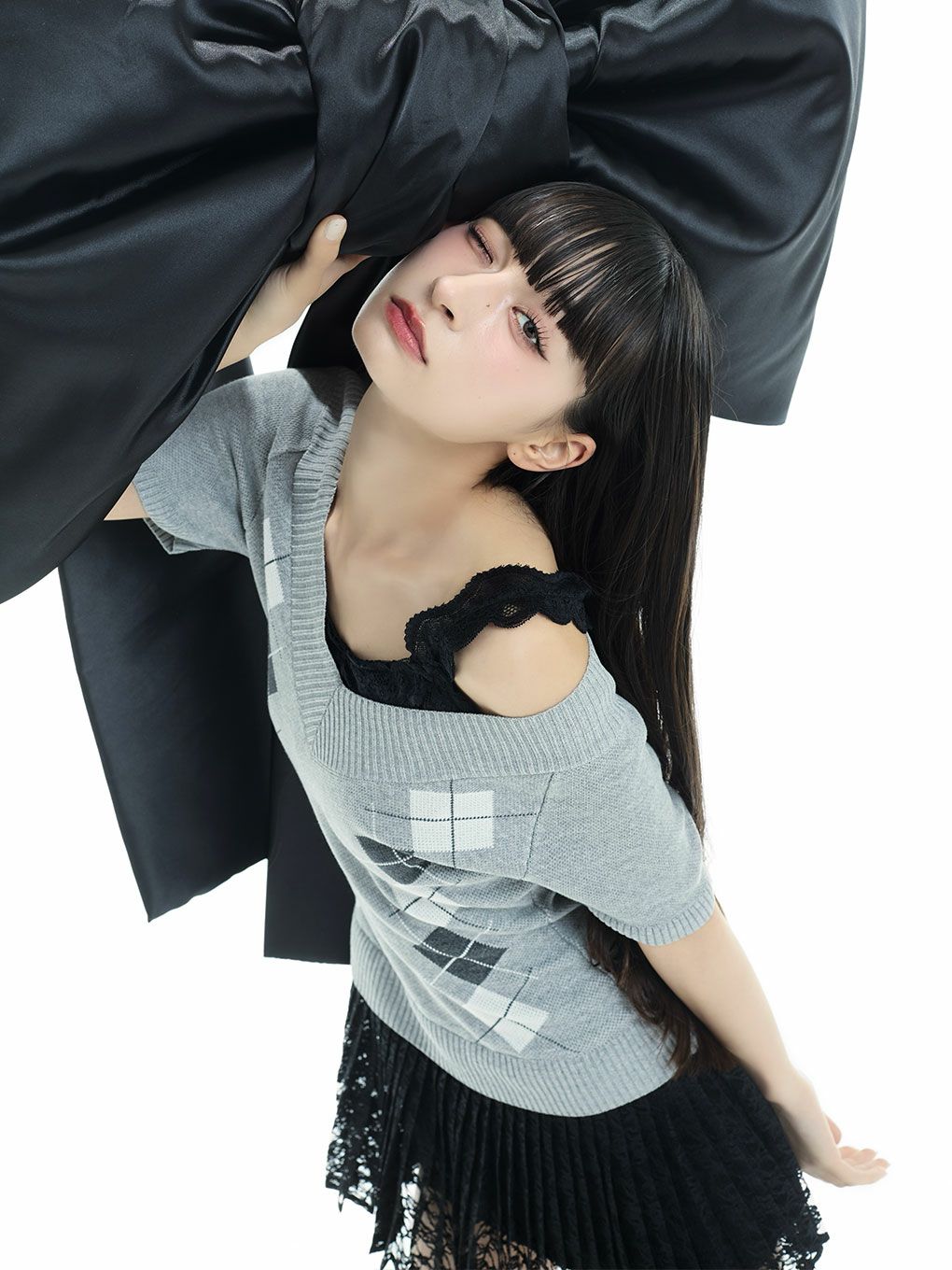 【BUBBLES】レイヤードプリーツワンピース