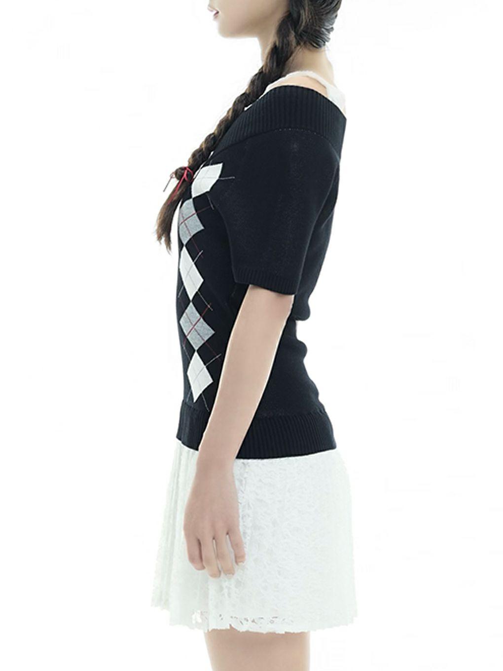 【BUBBLES】レイヤードプリーツワンピース