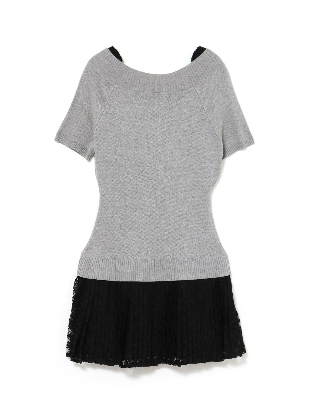 【BUBBLES】レイヤードプリーツワンピース