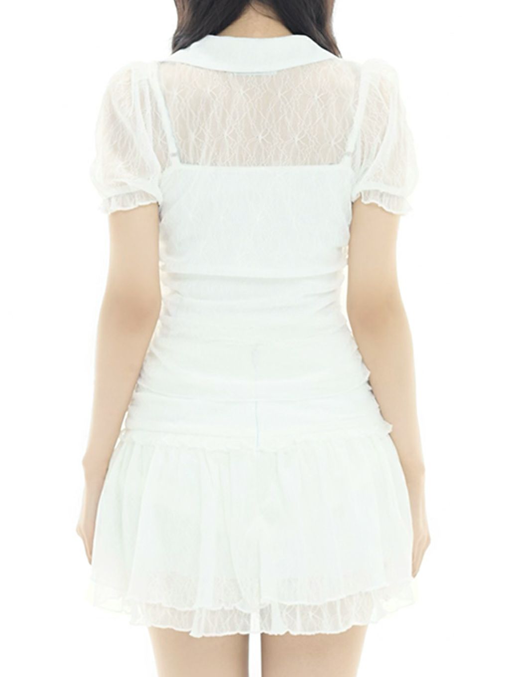 【BUBBLES】リボンレースブラウス