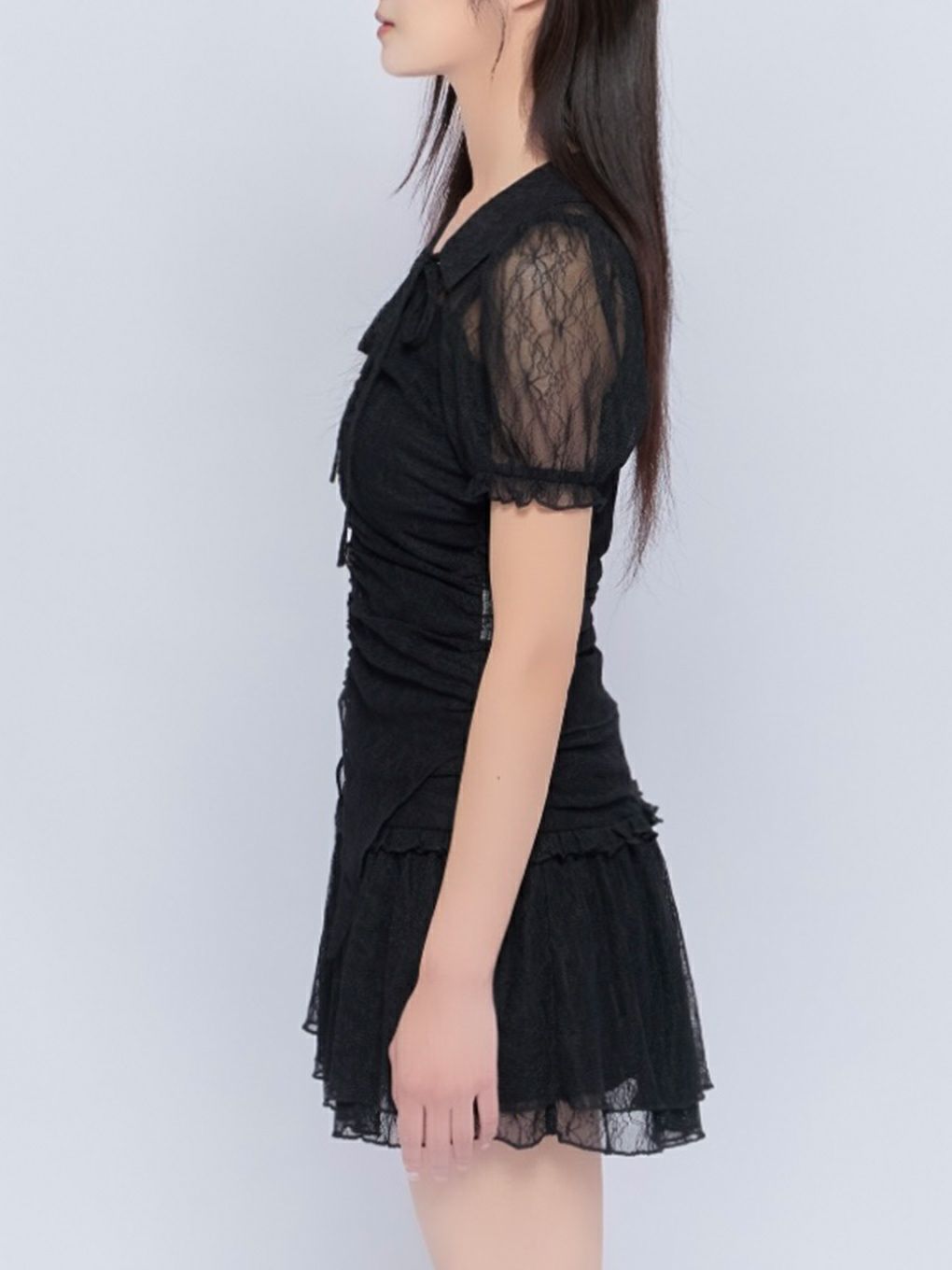 【BUBBLES】リボンレースブラウス