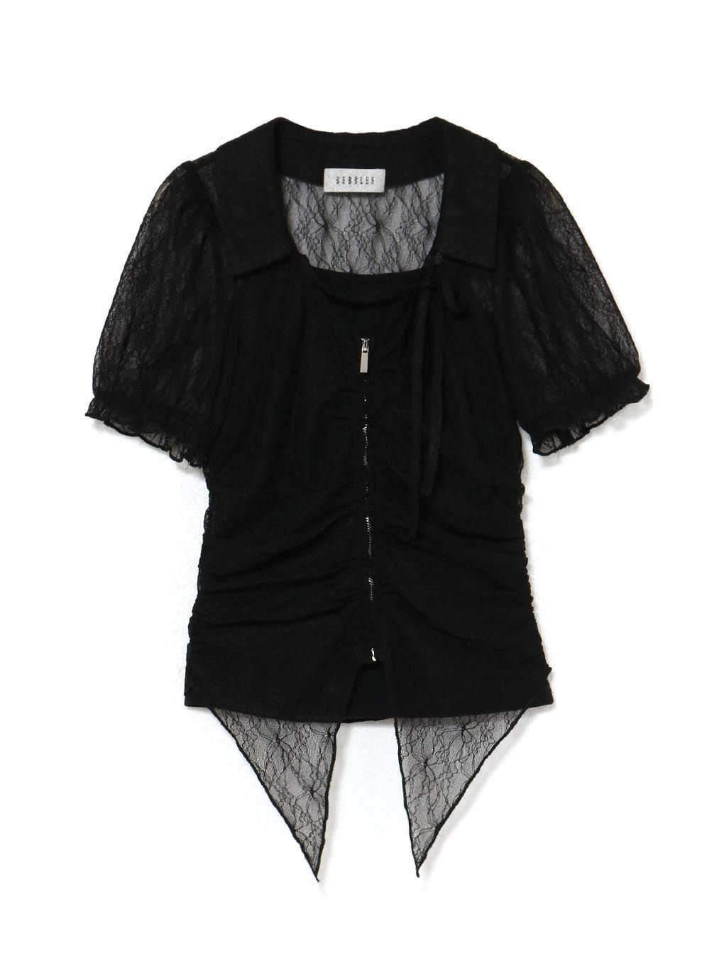 【BUBBLES】リボンレースブラウス