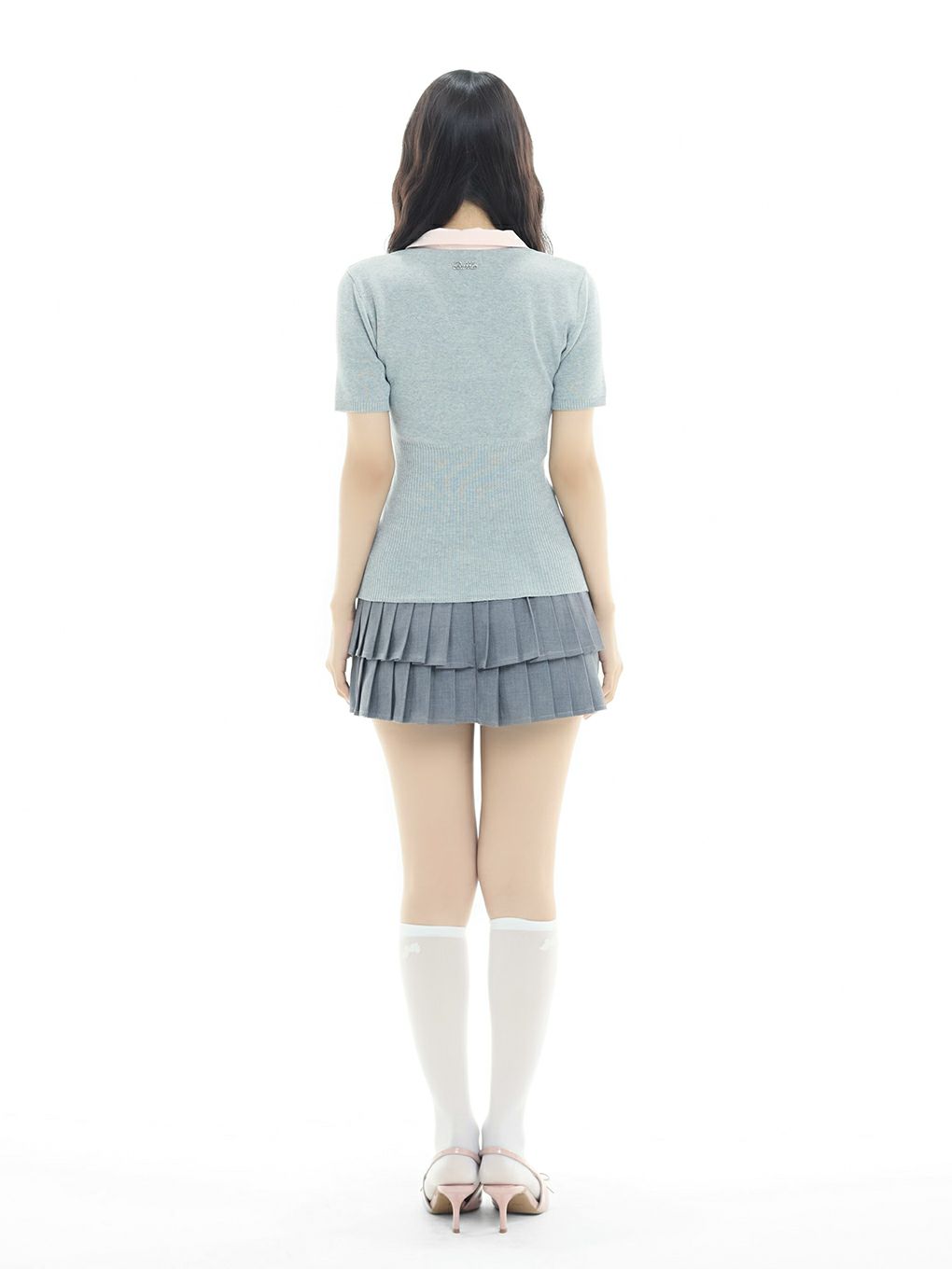 【BUBBLES】リボンシャツトップス