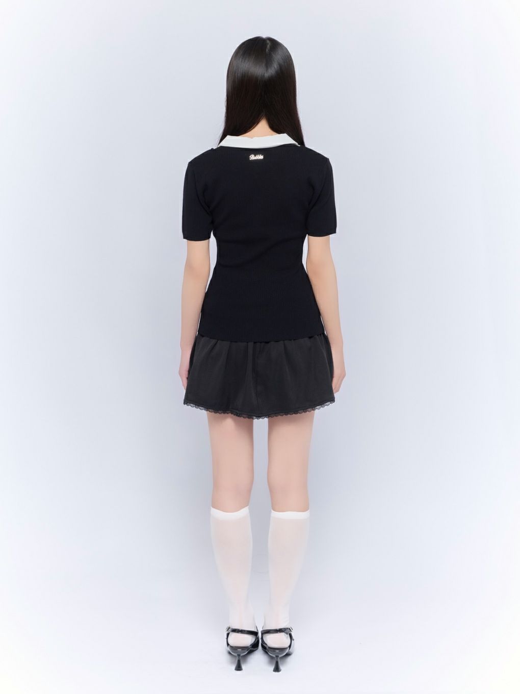 【BUBBLES】リボンシャツトップス