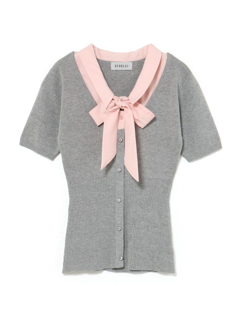 BUBBLES】リボンシャツトップス | sparkling mall online store