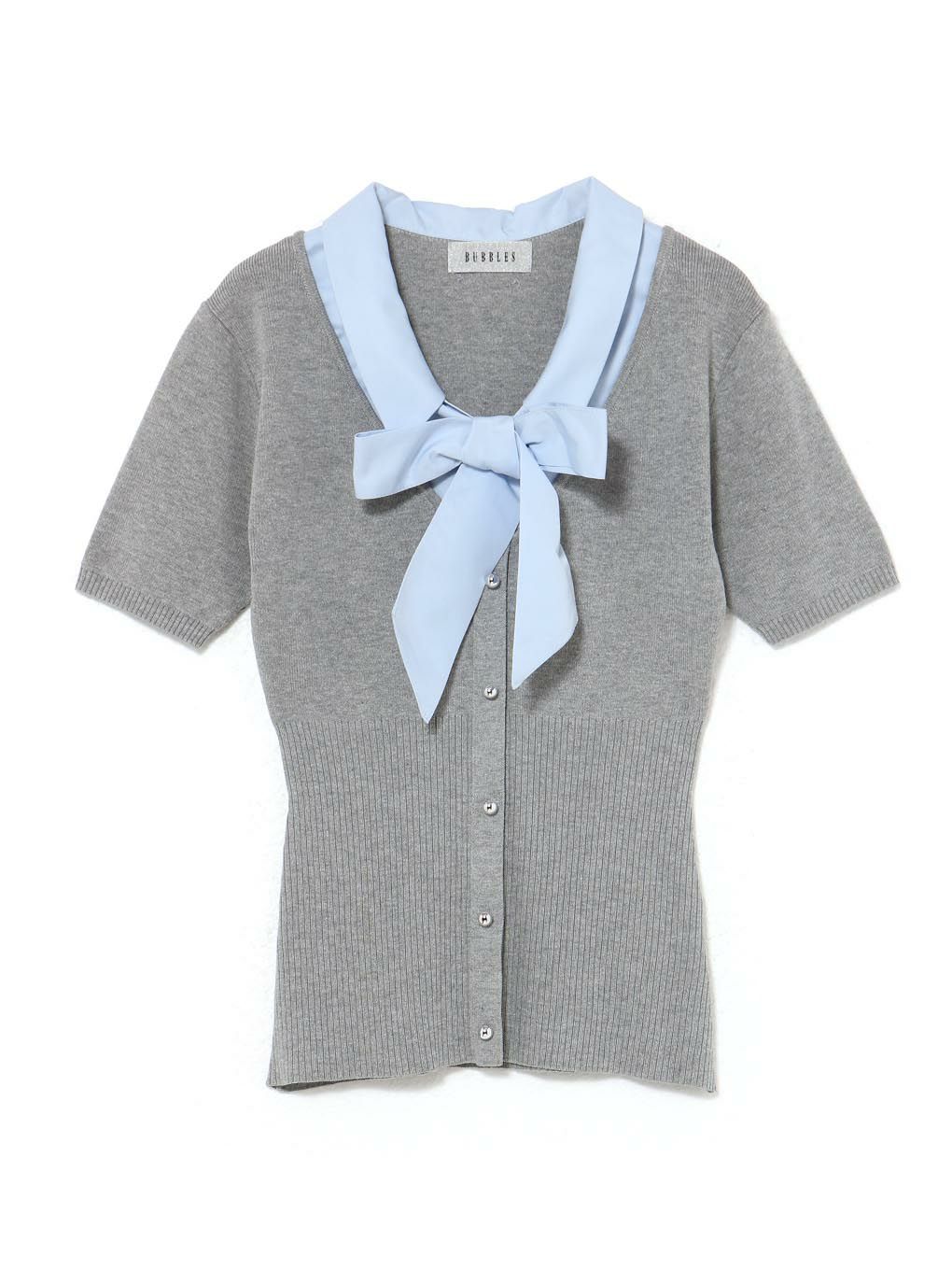 【BUBBLES】リボンシャツトップス